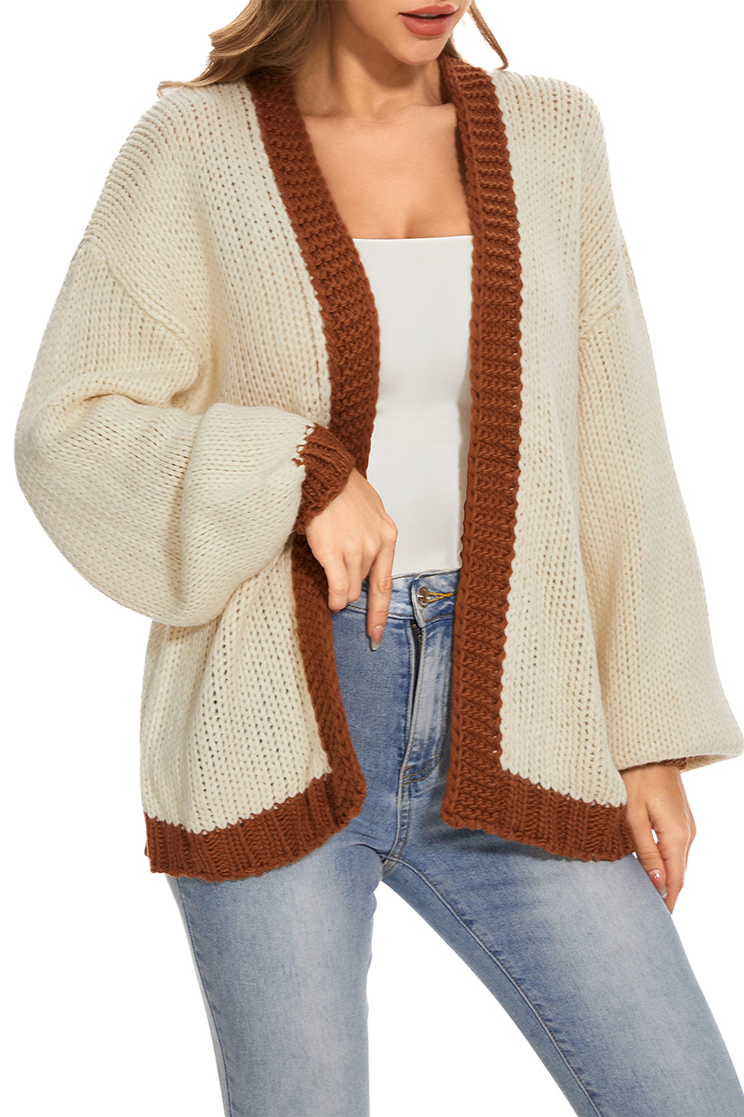 Cakulo Women's Oversized Chunky Knit Cardigan
