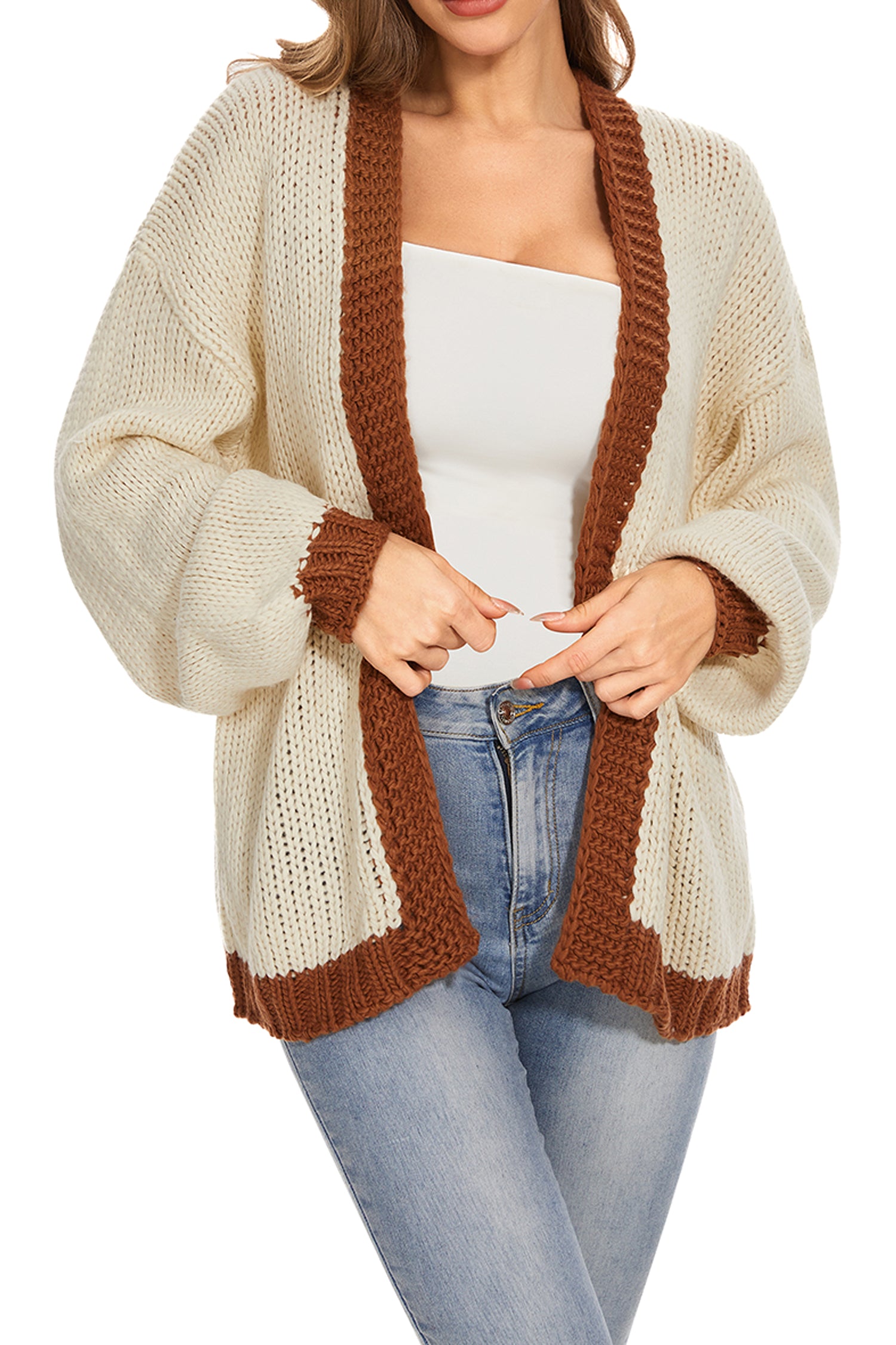 Cakulo Women's Oversized Chunky Knit Cardigan