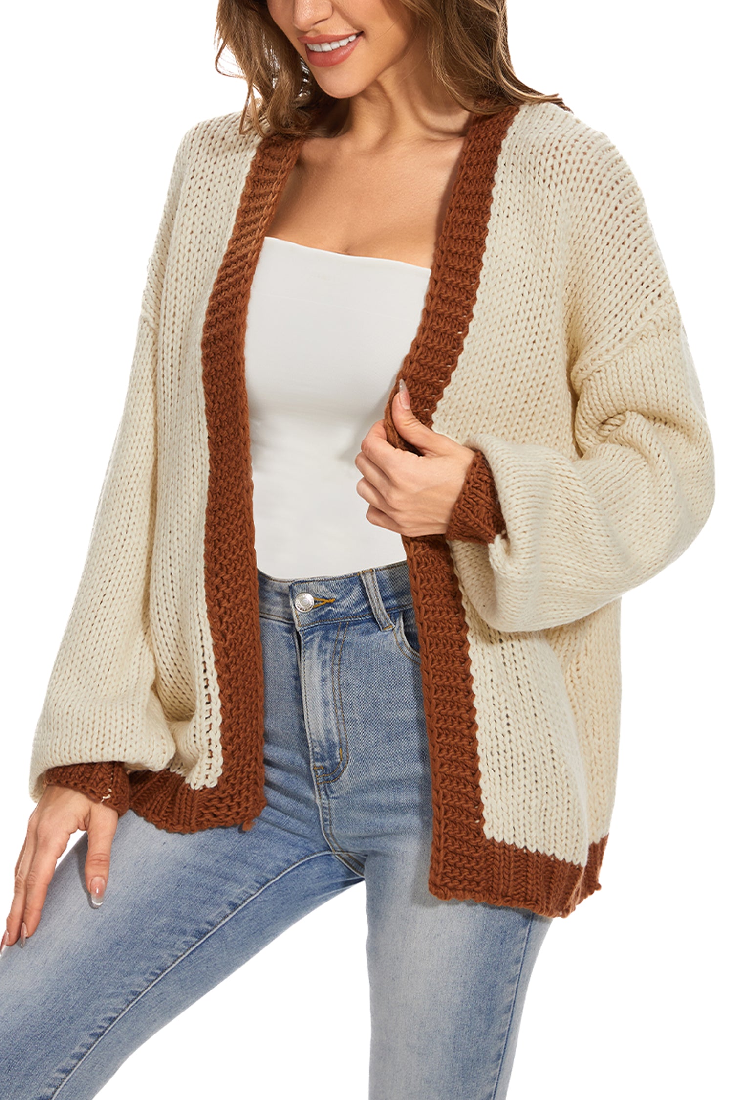 Cakulo Women's Oversized Chunky Knit Cardigan