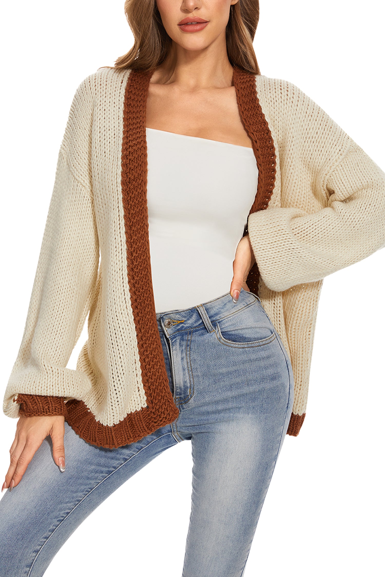 Cakulo Women's Oversized Chunky Knit Cardigan