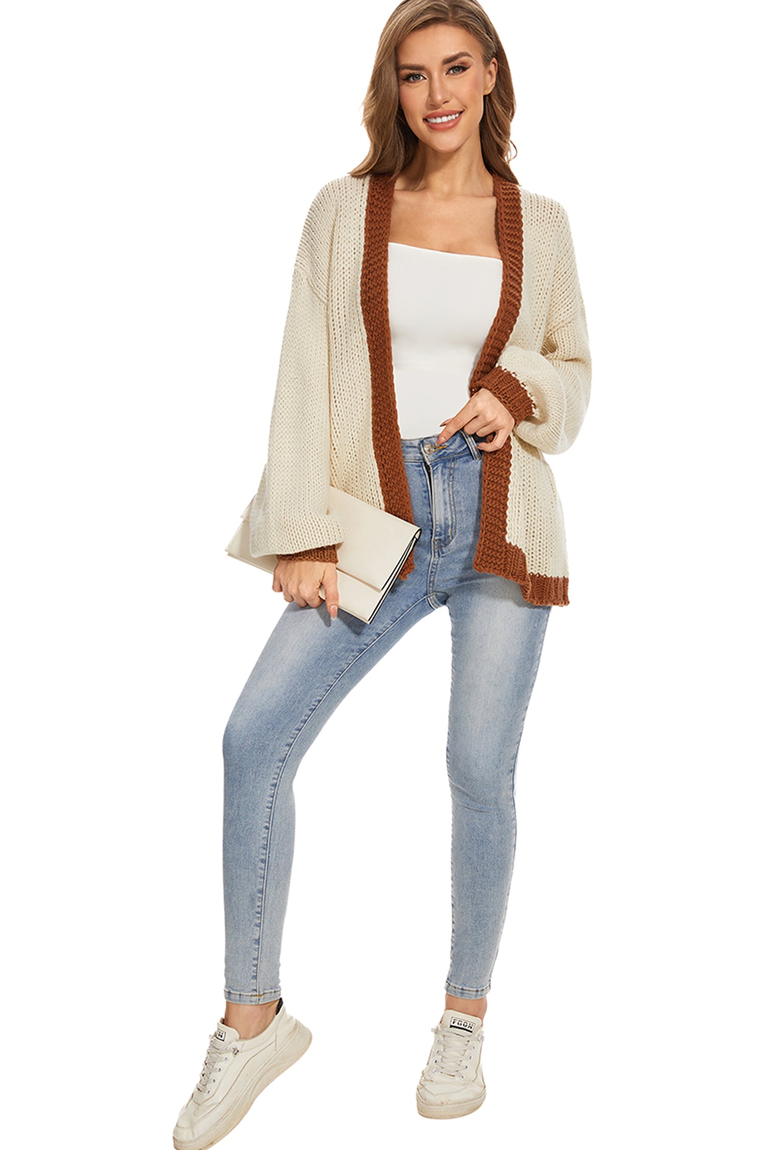 Cakulo Women's Oversized Chunky Knit Cardigan