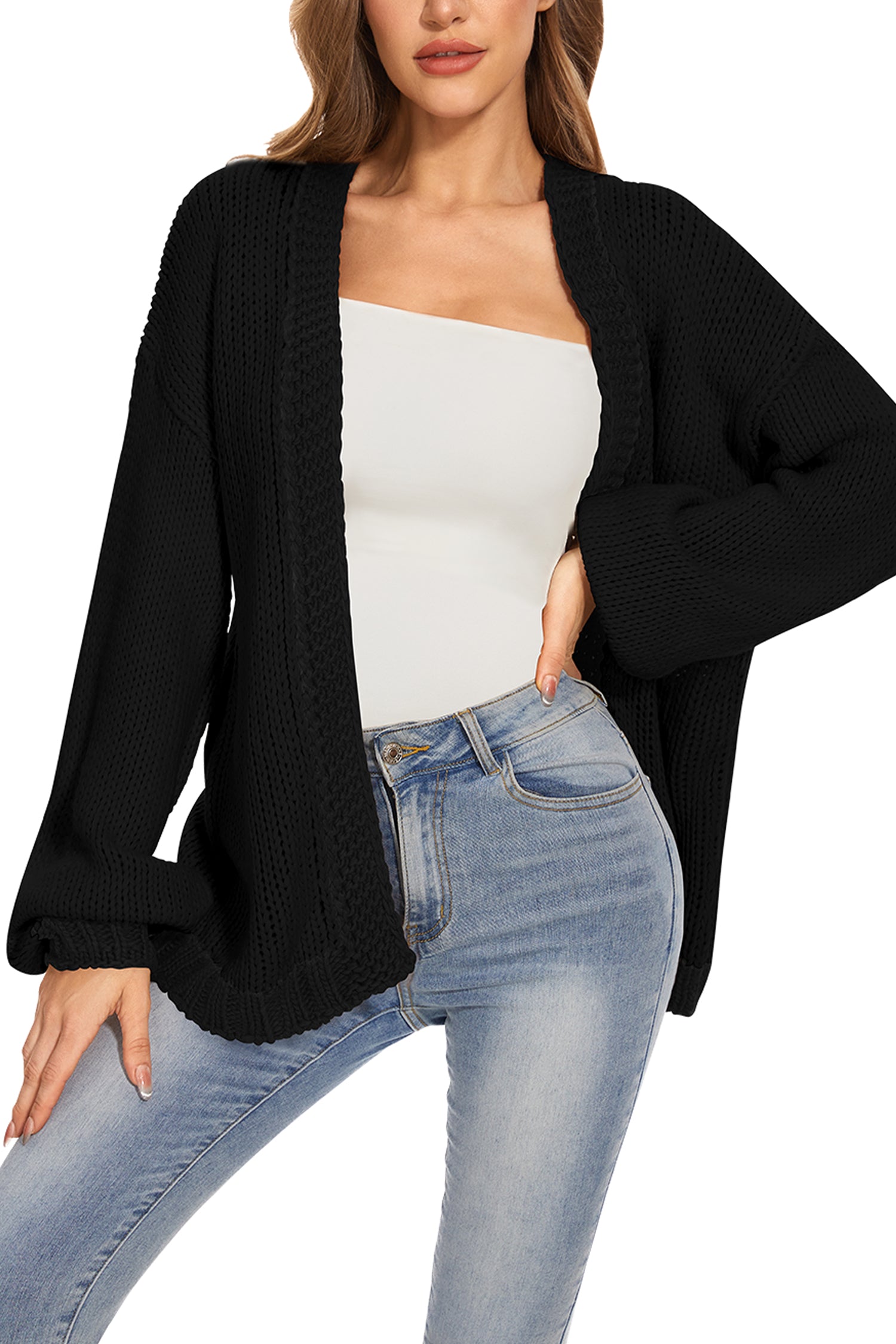 Cakulo Women's Oversized Chunky Knit Cardigan