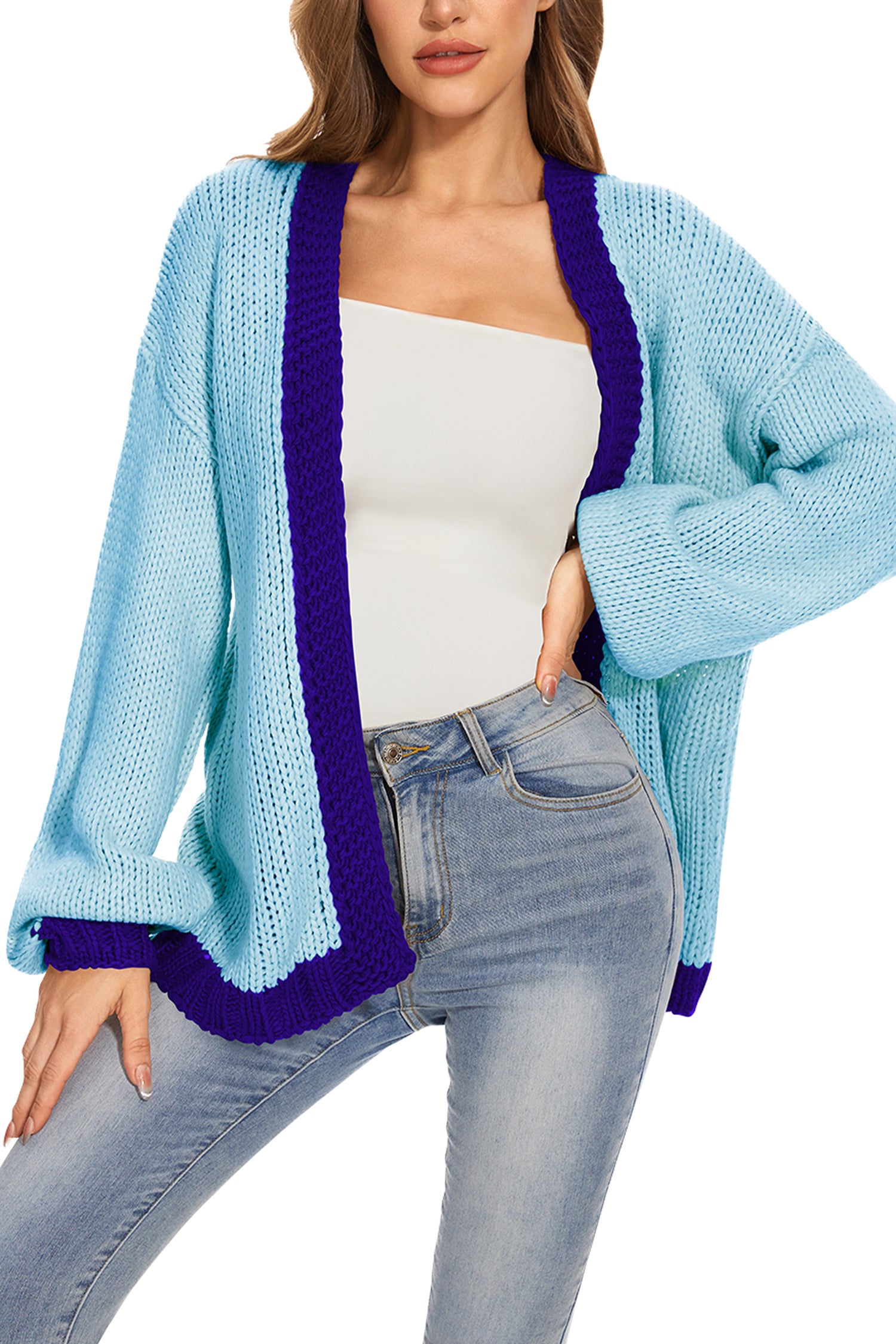 Cakulo Women's Oversized Chunky Knit Cardigan