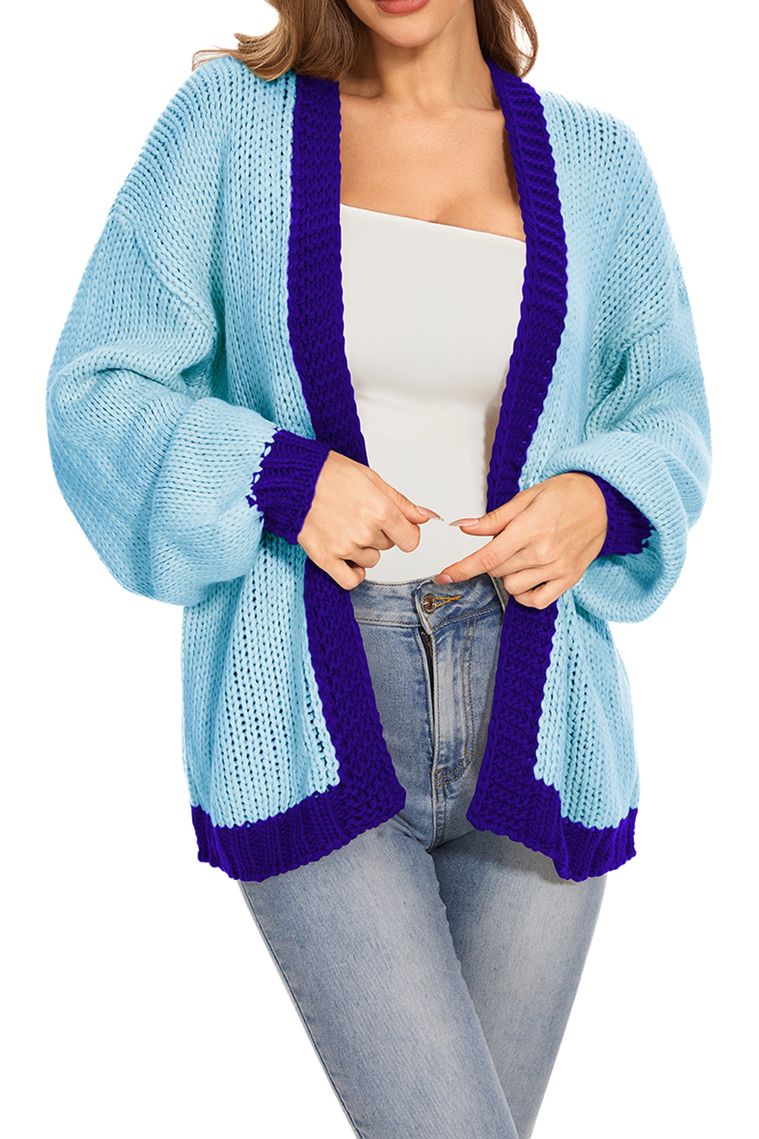 Cakulo Women's Oversized Chunky Knit Cardigan