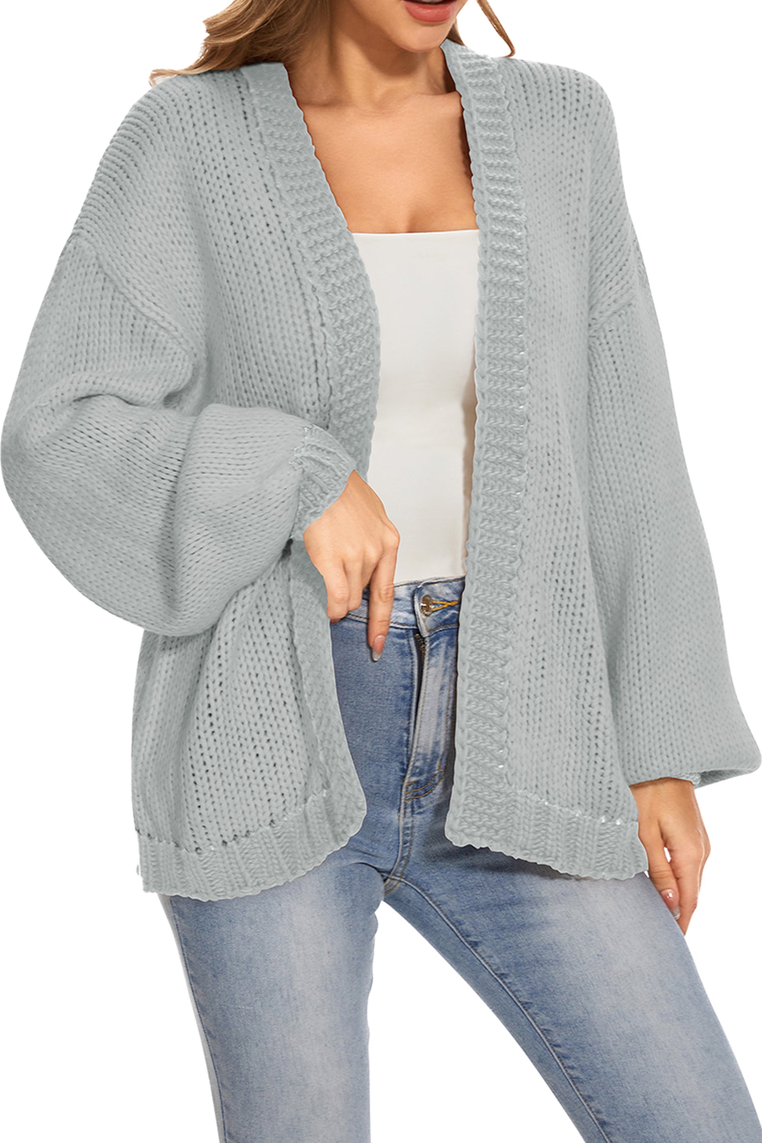 Cakulo Women's Oversized Chunky Knit Cardigan