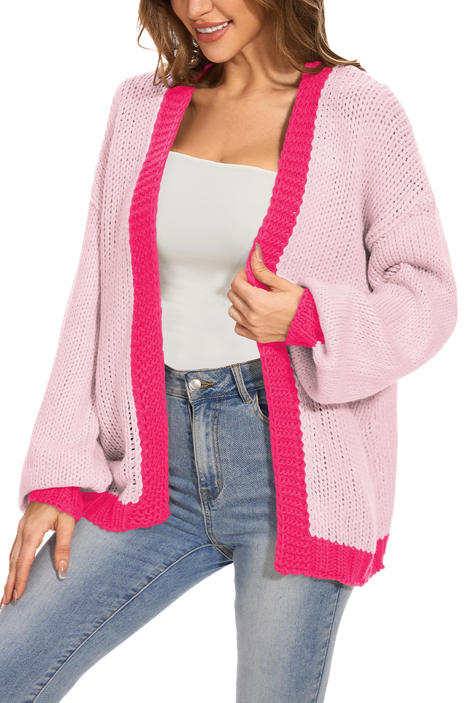 Cakulo Women's Oversized Chunky Knit Cardigan