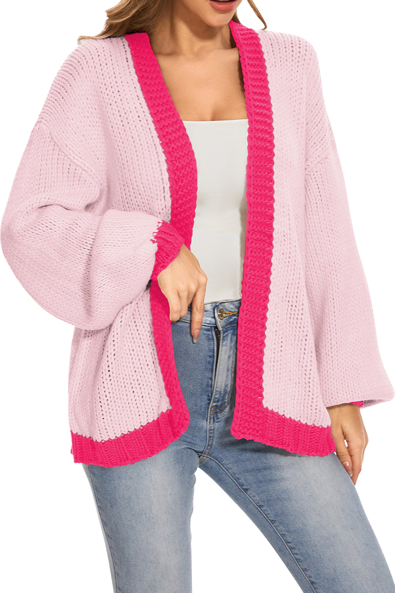 Cakulo Women's Oversized Chunky Knit Cardigan