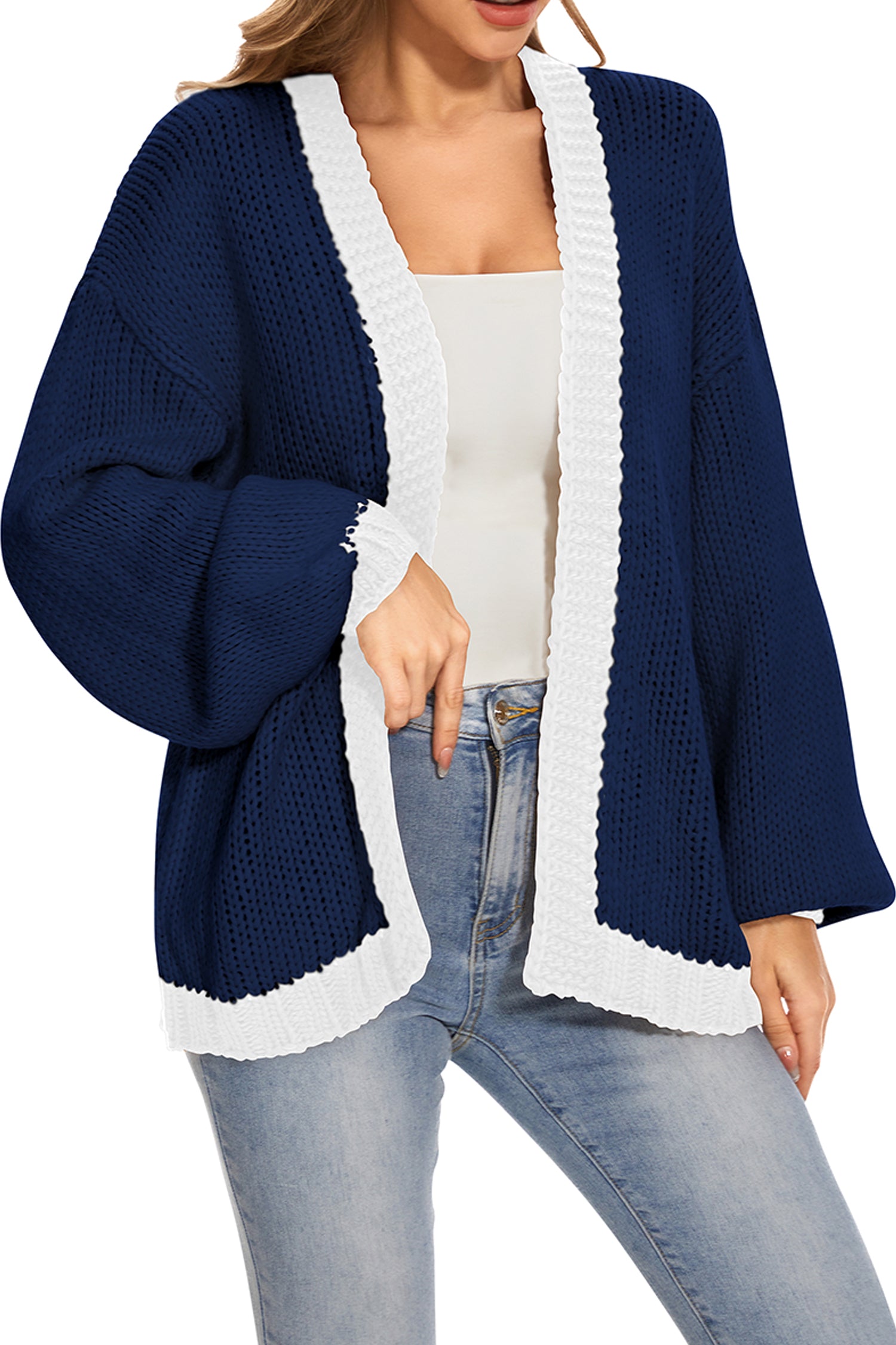 Cakulo Women's Oversized Chunky Knit Cardigan