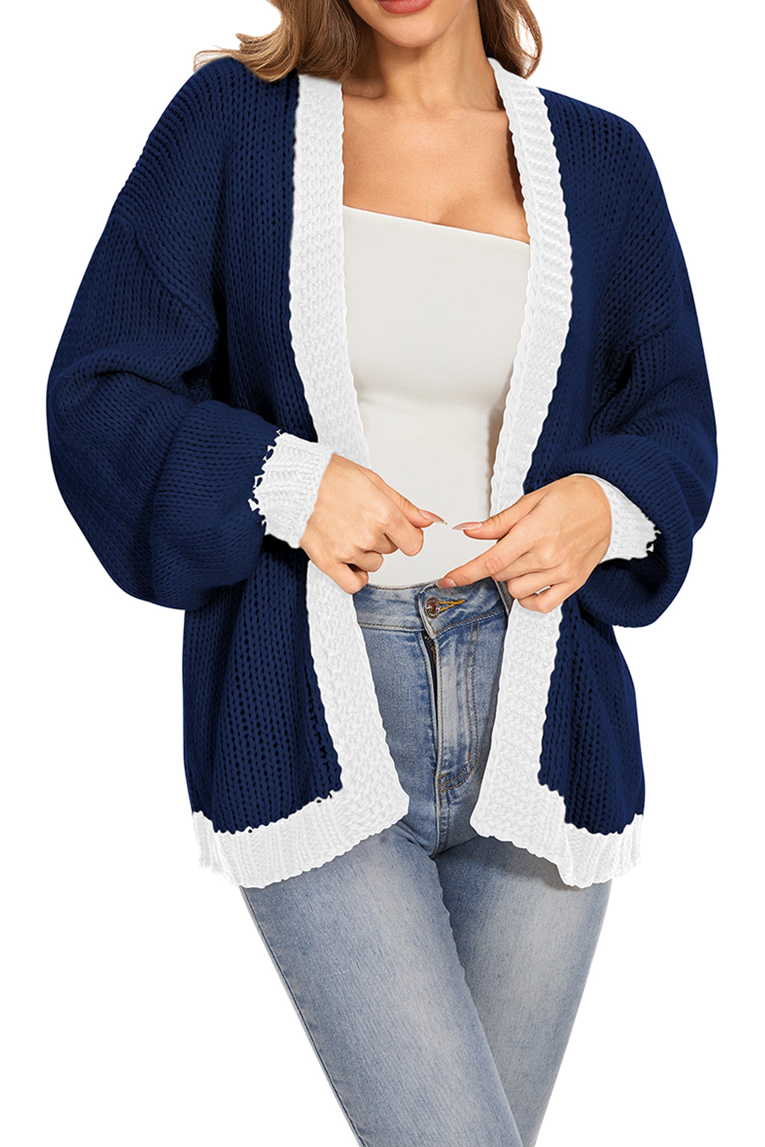 Cakulo Women's Oversized Chunky Knit Cardigan