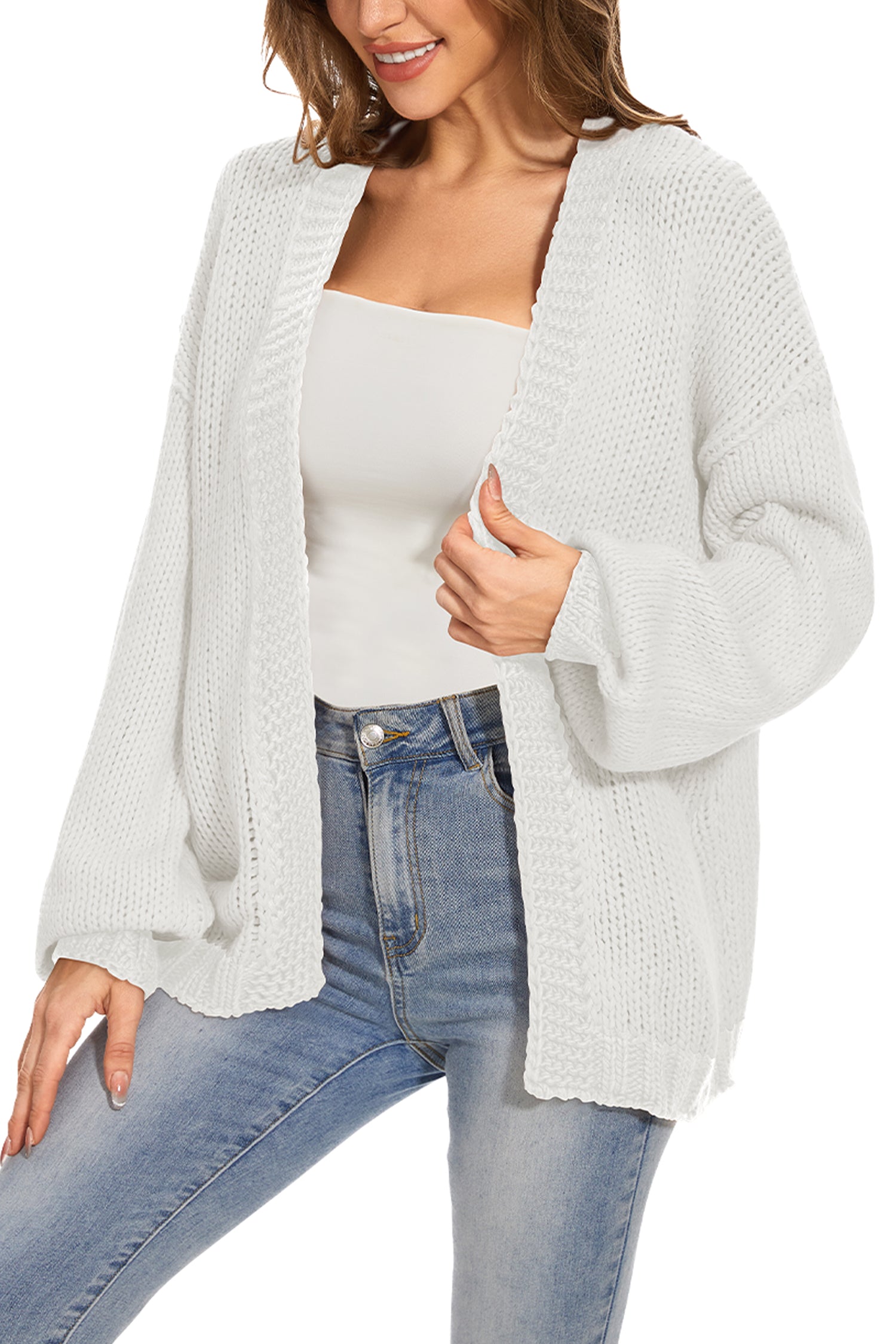 Cakulo Women's Oversized Chunky Knit Cardigan