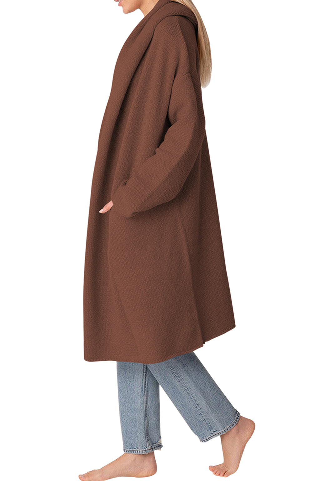 Cakulo Trendy Women's Oversized Hooded Fall Cardigan Sweater