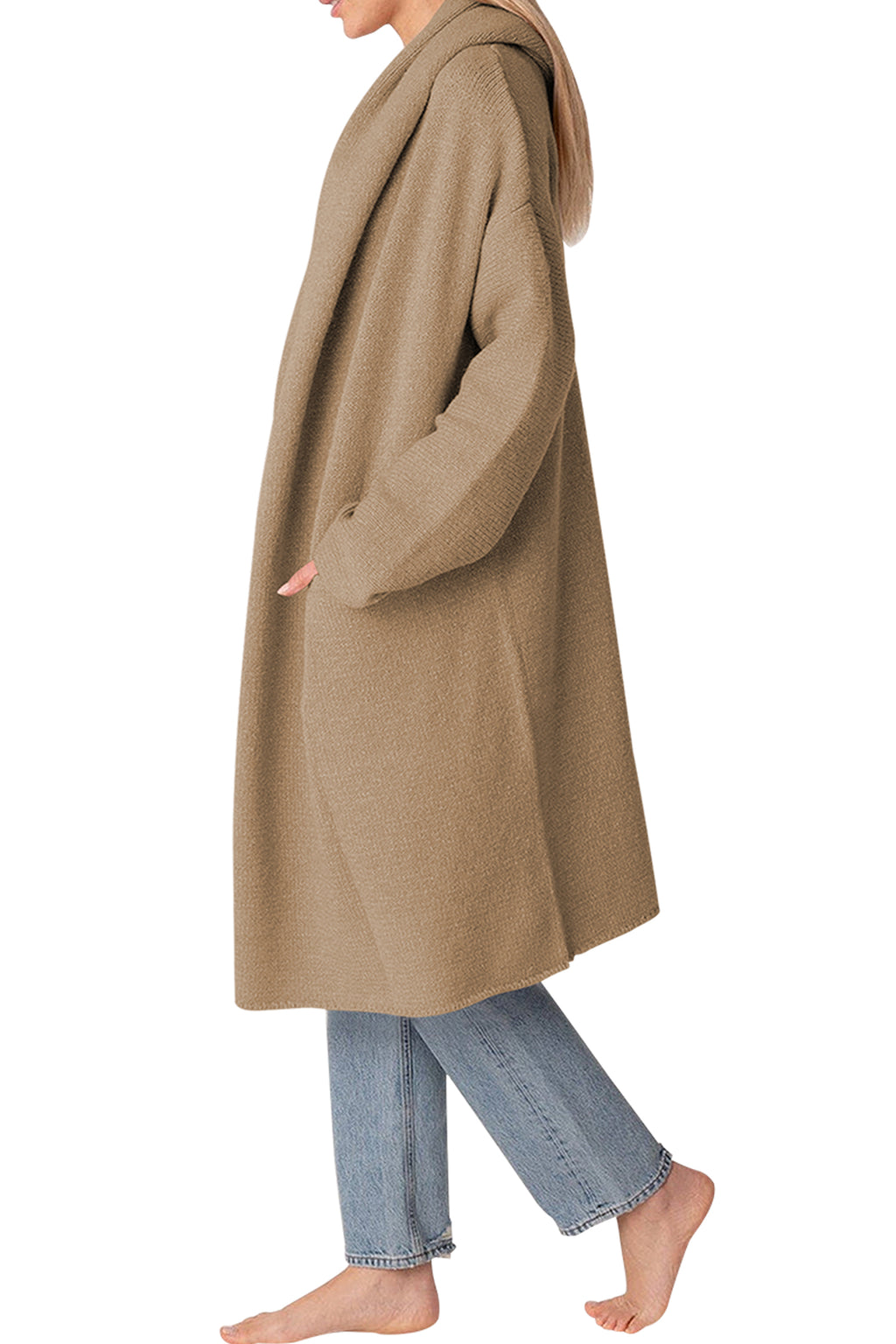 Cakulo Trendy Women's Oversized Hooded Fall Cardigan Sweater