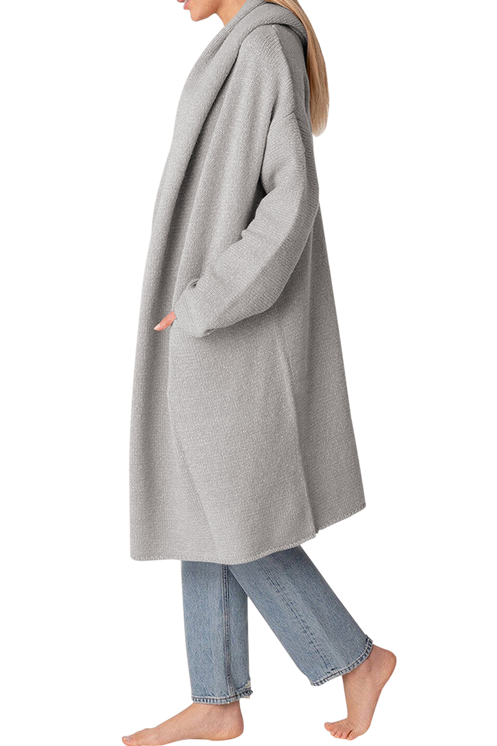 Cakulo Trendy Women's Oversized Hooded Fall Cardigan Sweater