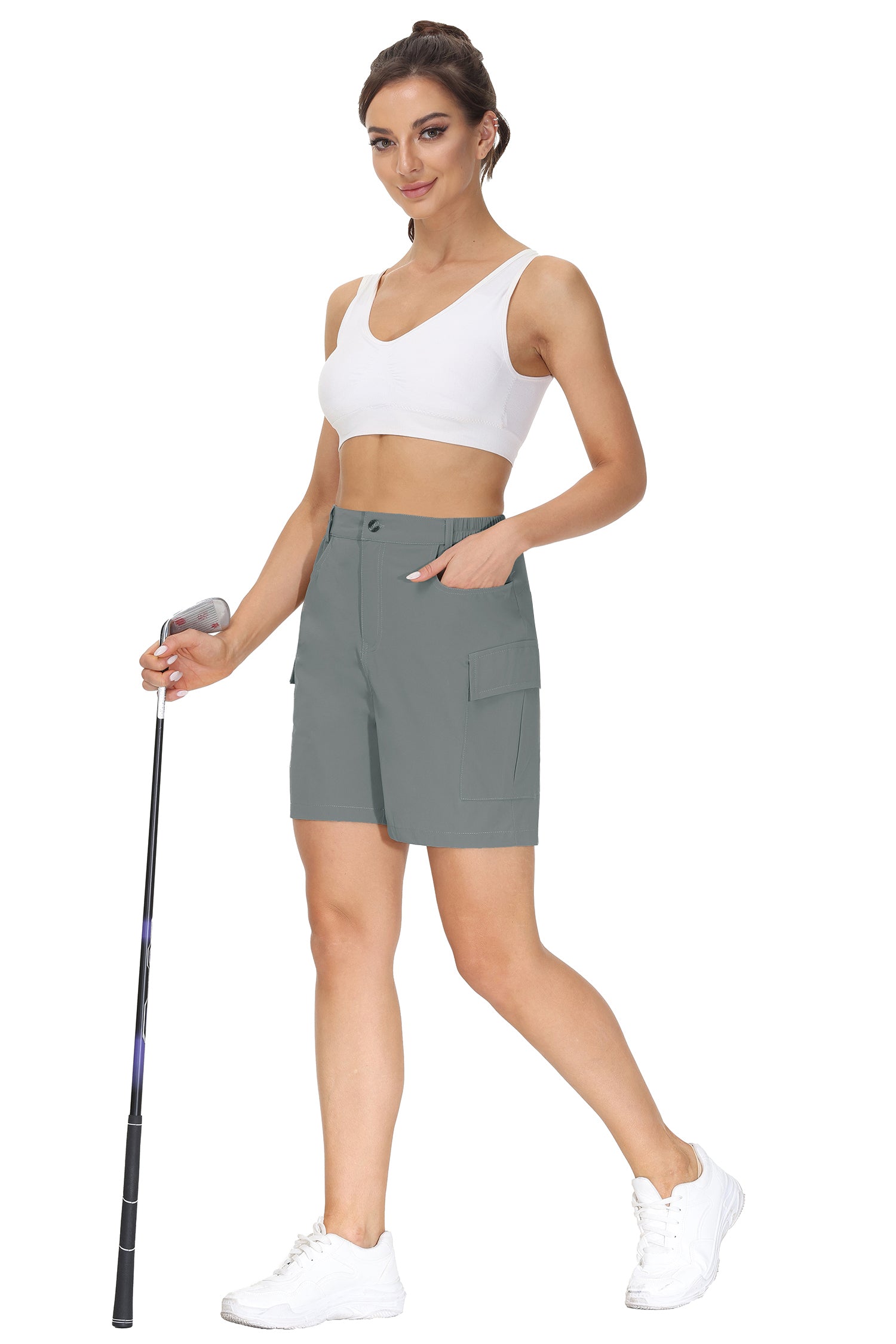 Cakulo Women's 6'' Quick Dry Hiking Shorts