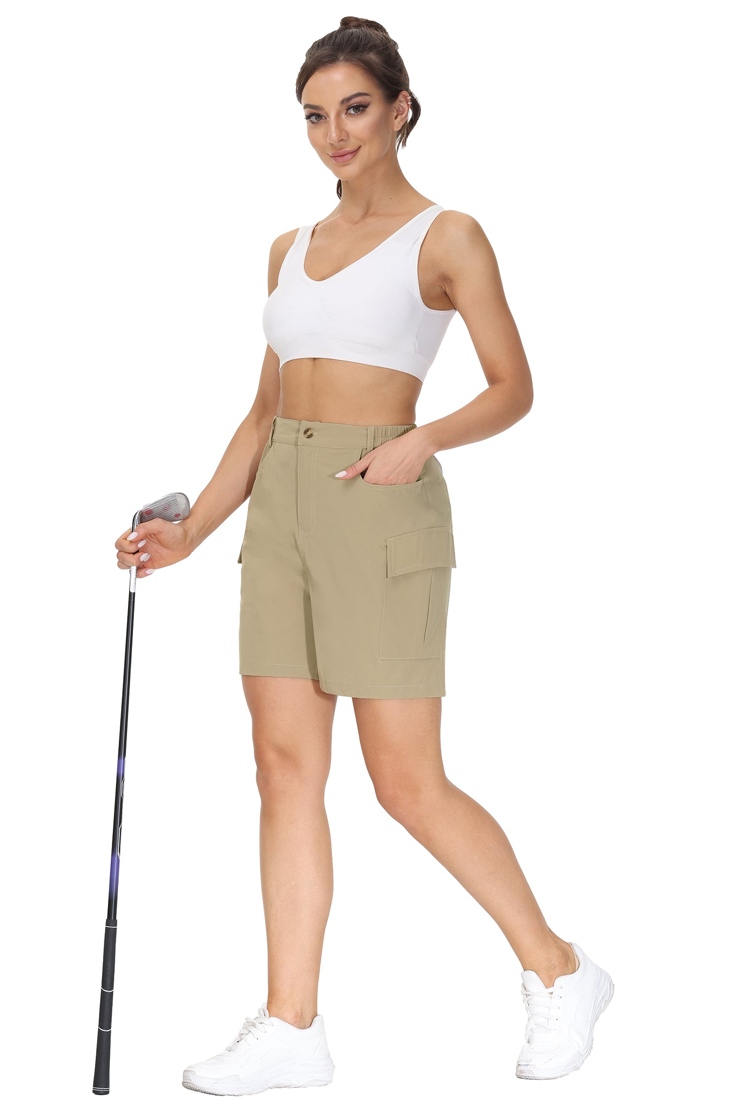 Cakulo Women's 6'' Quick Dry Hiking Shorts