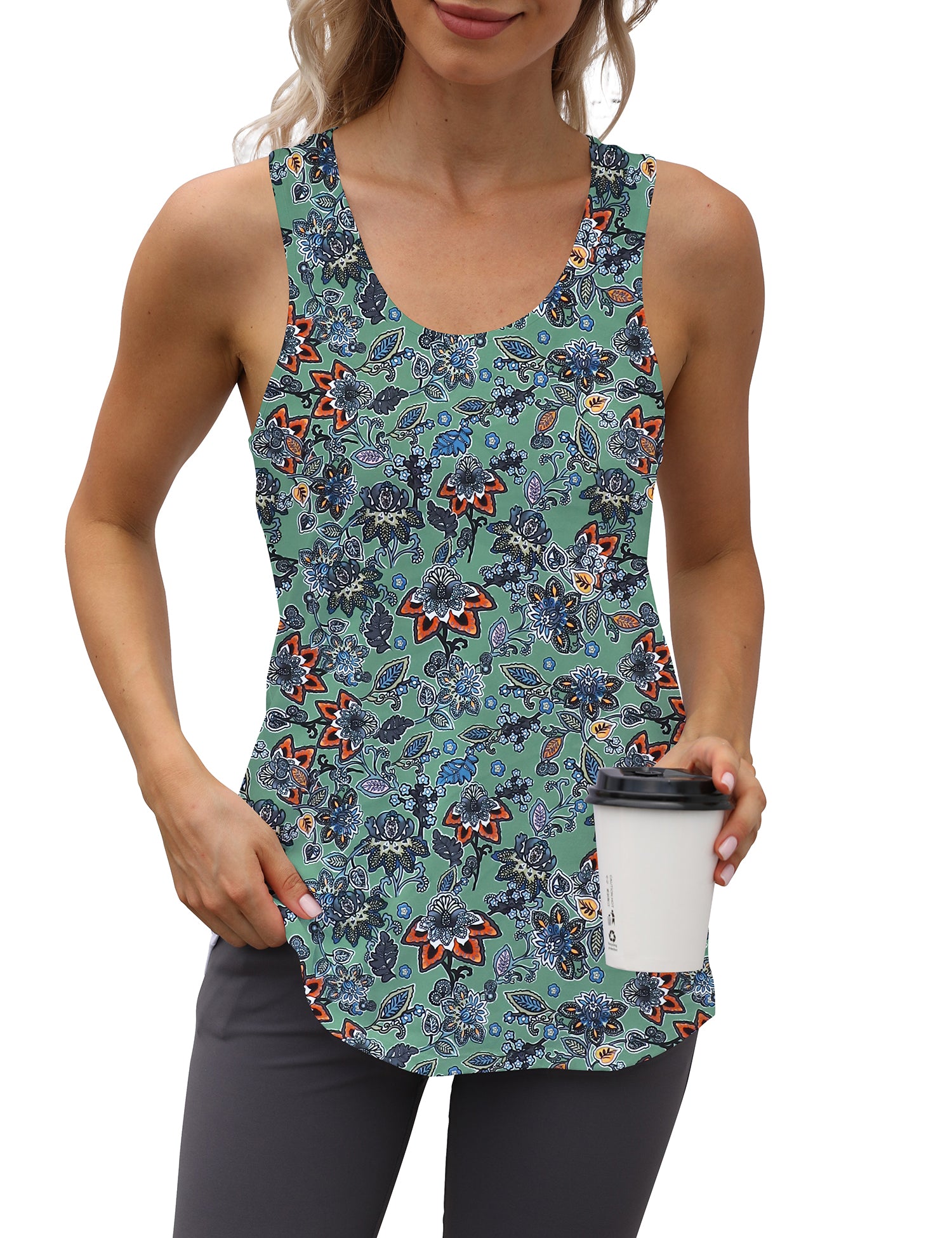Cakulo Women's Plus Size Workout Tank