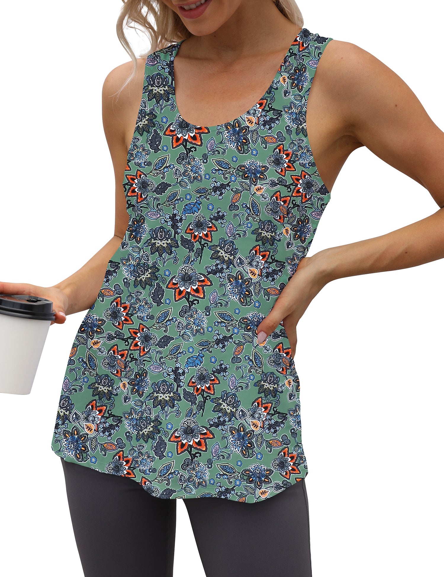 Cakulo Women's Plus Size Workout Tank