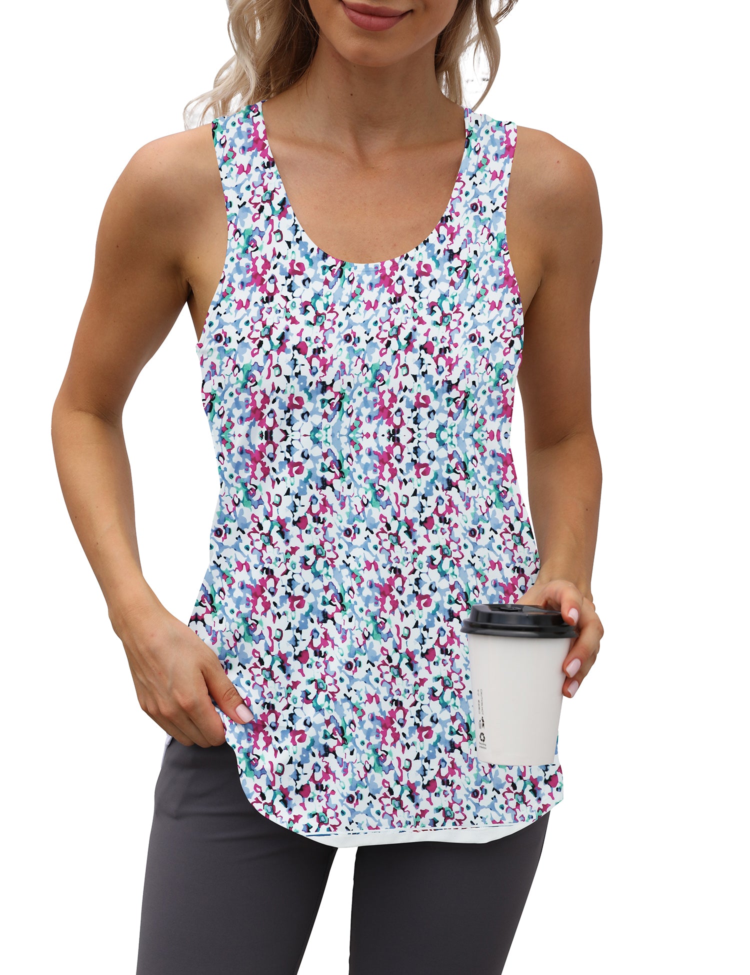 Cakulo Women's Plus Size Workout Tank