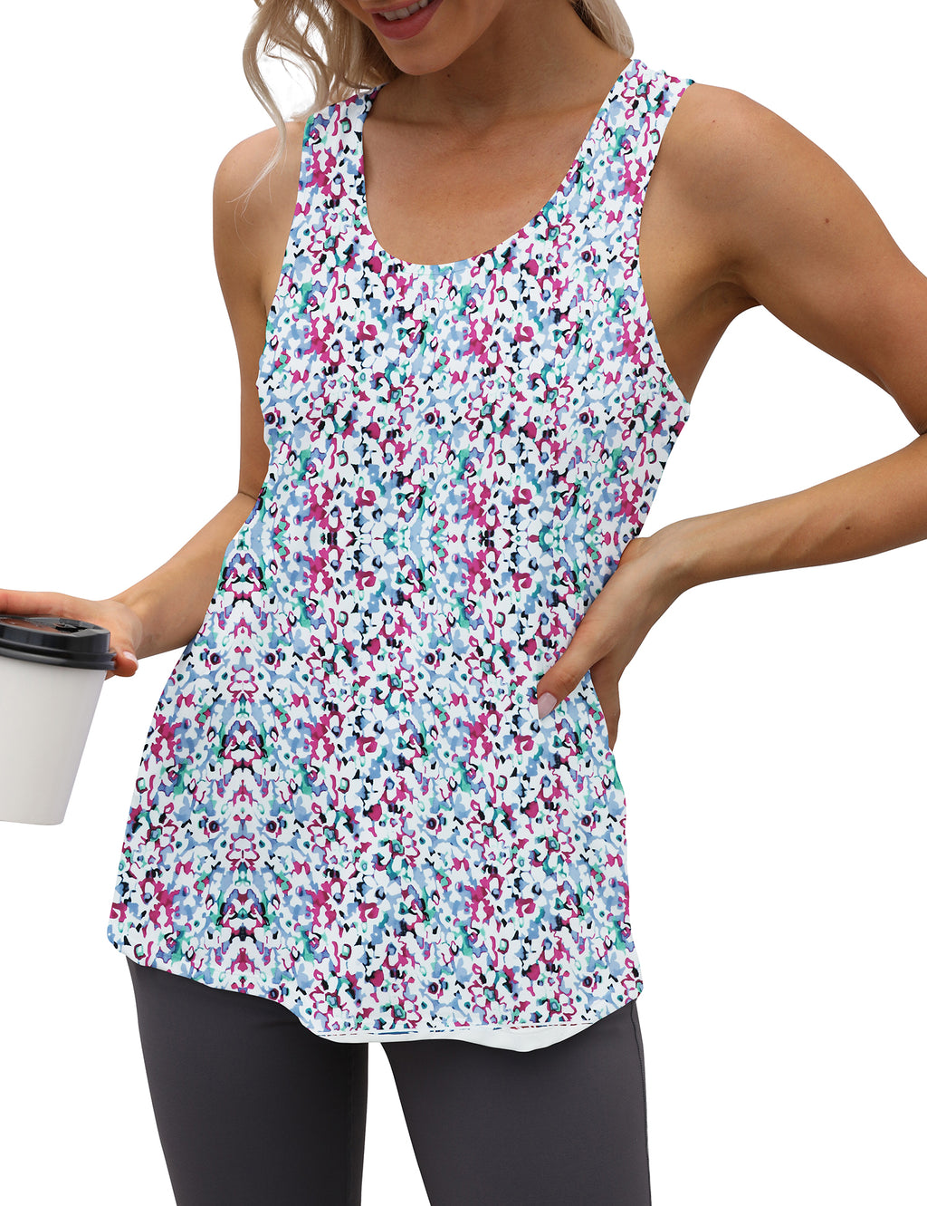Cakulo Women's Plus Size Workout Tank