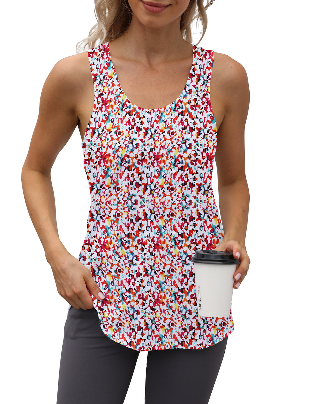 Cakulo Women's Plus Size Workout Tank