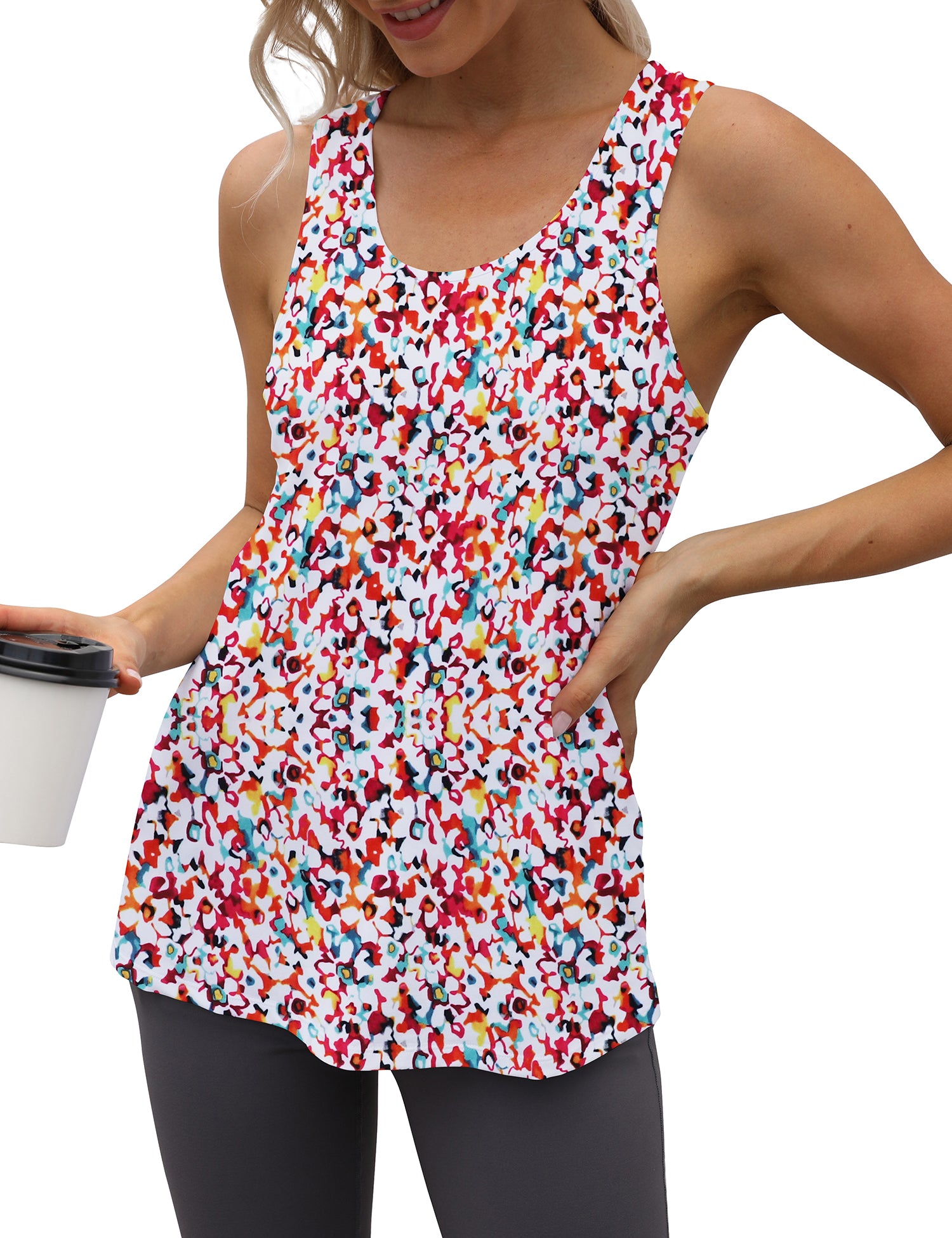 Cakulo Women's Plus Size Workout Tank