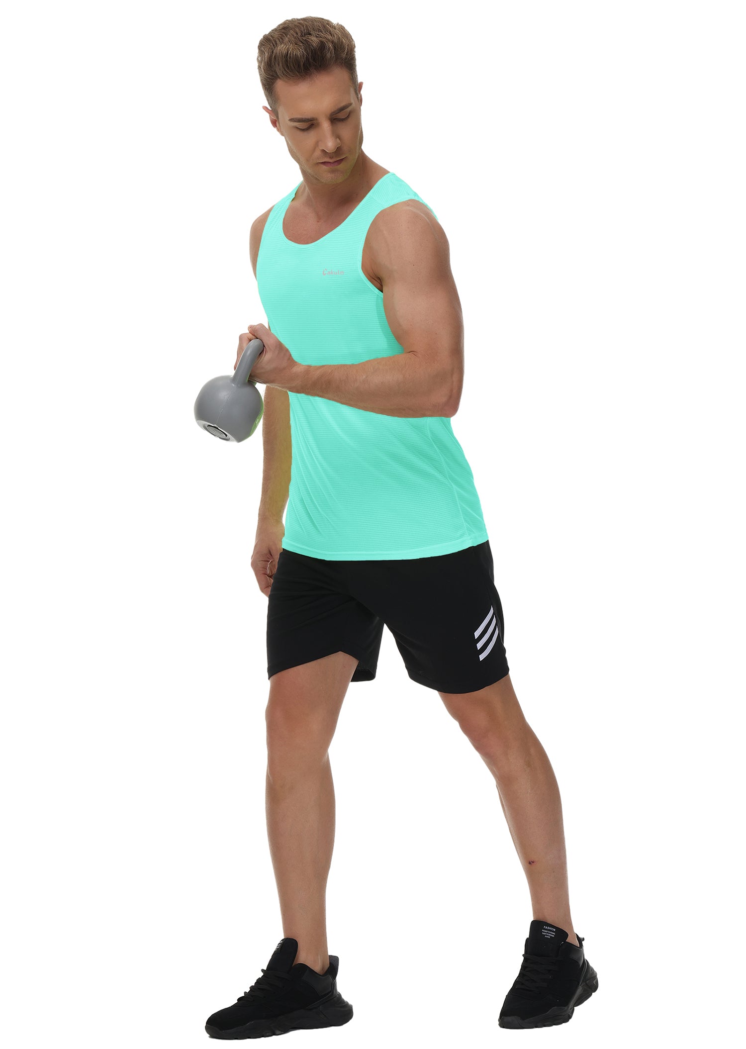 Cakulo Men's Neon Tank Big & Tall Athletic Essentials