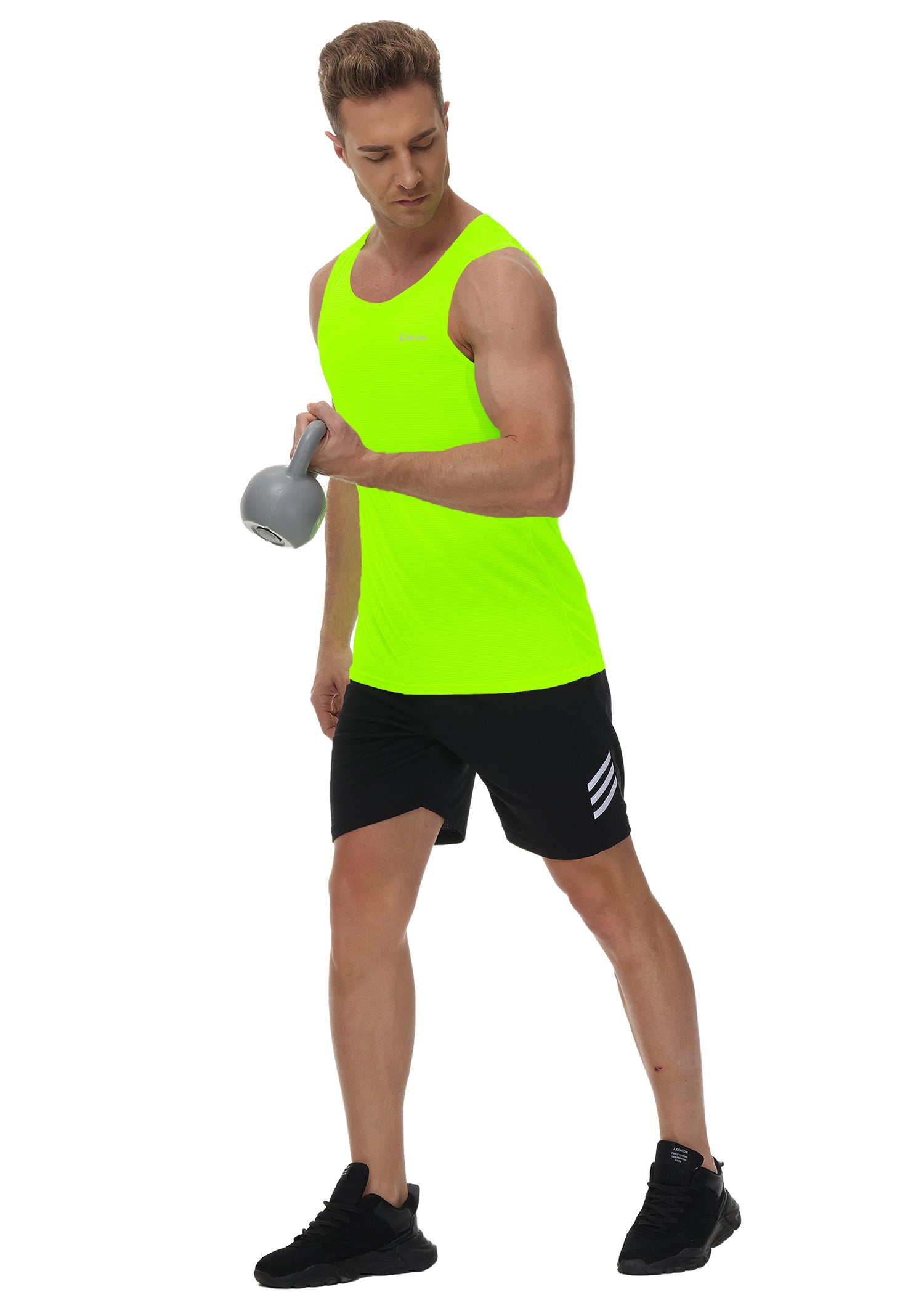 Cakulo Men's Neon Tank Big & Tall Athletic Essentials