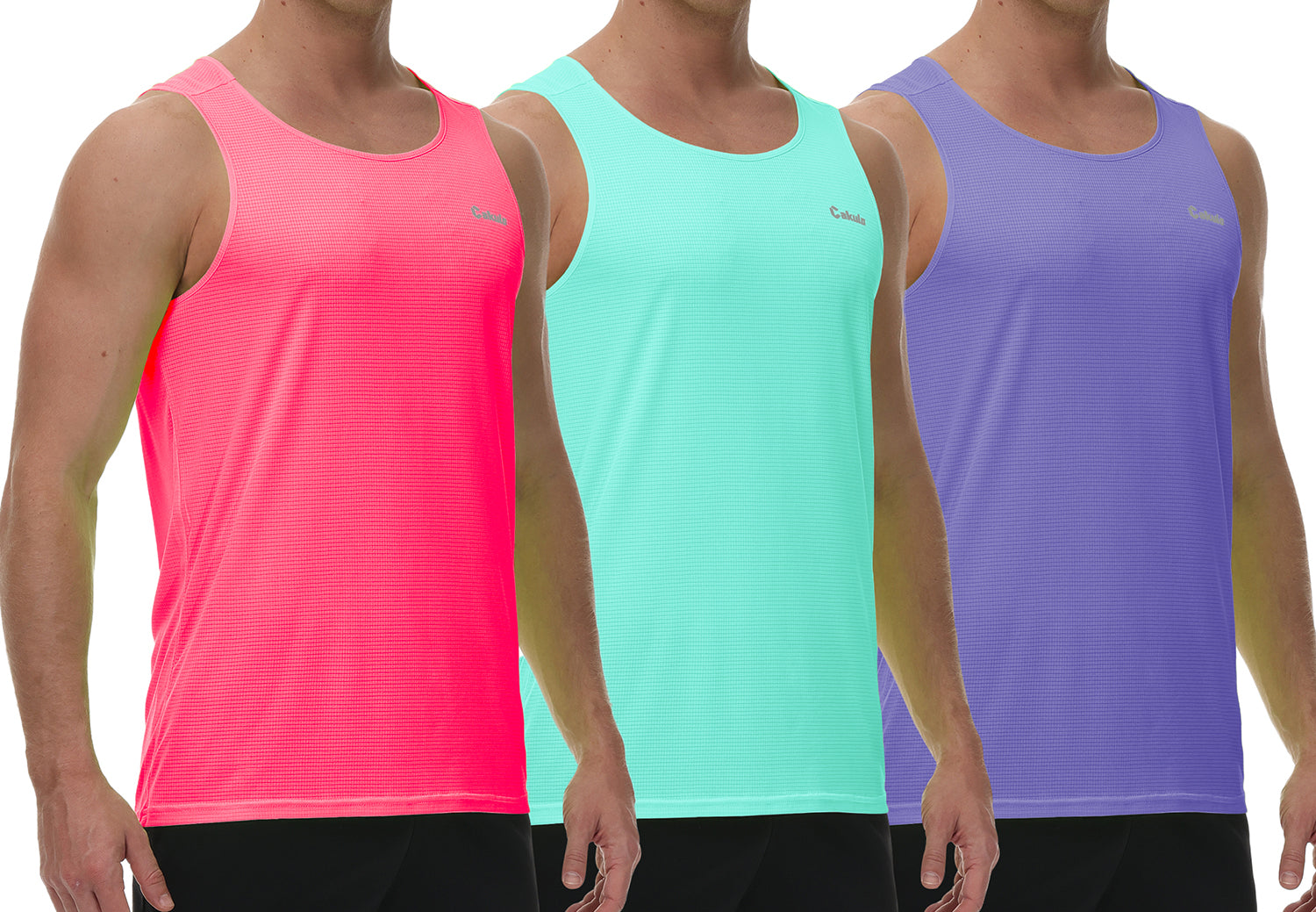 Cakulo Men's Neon Muscle Tank Big & Tall Essentials