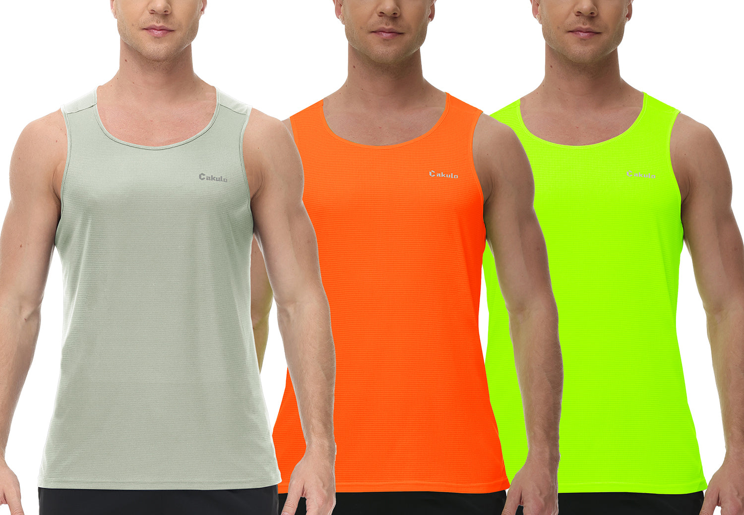 Cakulo Men's Neon Muscle Tank Big & Tall Essentials