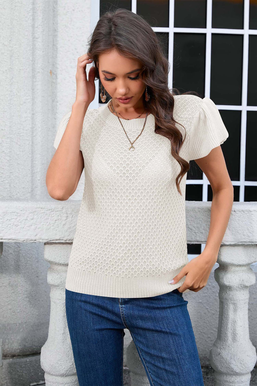 Cakulo Women's Summer Crochet Top
