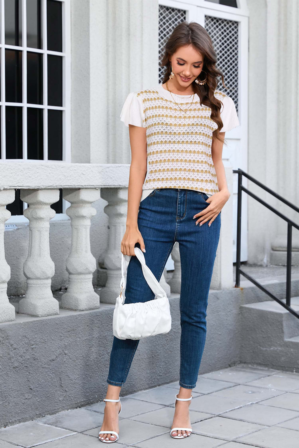 Cakulo Women's Summer Crochet Top