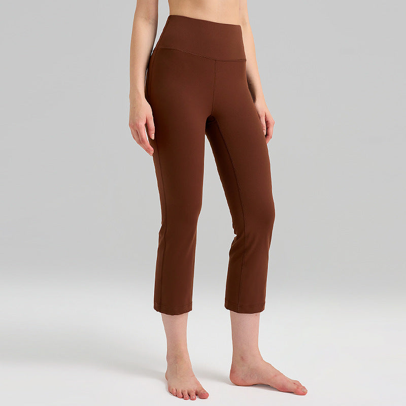 Cakulo Women's Plus Size Yoga Flare Capris