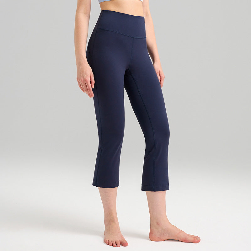 Cakulo Women's Plus Size Yoga Flare Capris