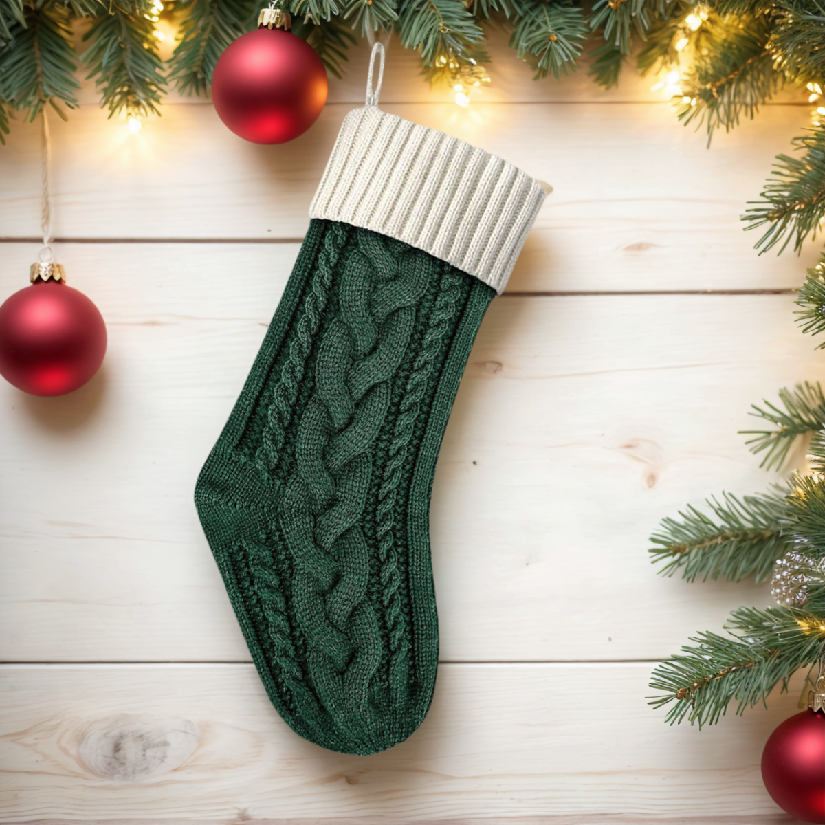 Hot-Selling Christmas Gift Custom Christmas Decoration Embroidered Stockings/Leather Patch Christmas Socks
