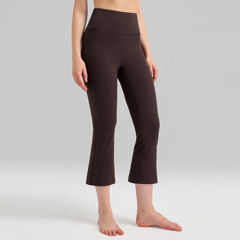Cakulo Women's Plus Size Yoga Flare Capris