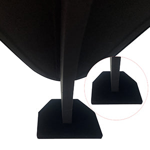 Cakulo Black Velvet Necklace Bust Display 3D Stand for Pendants 10.75in Height