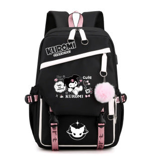 Yanmao Cat Backpack for Children, Elementary School Students in Grades Three to Six, Boys and Girls, Middle School Students, College Students, Campus Double Shoulder Bag