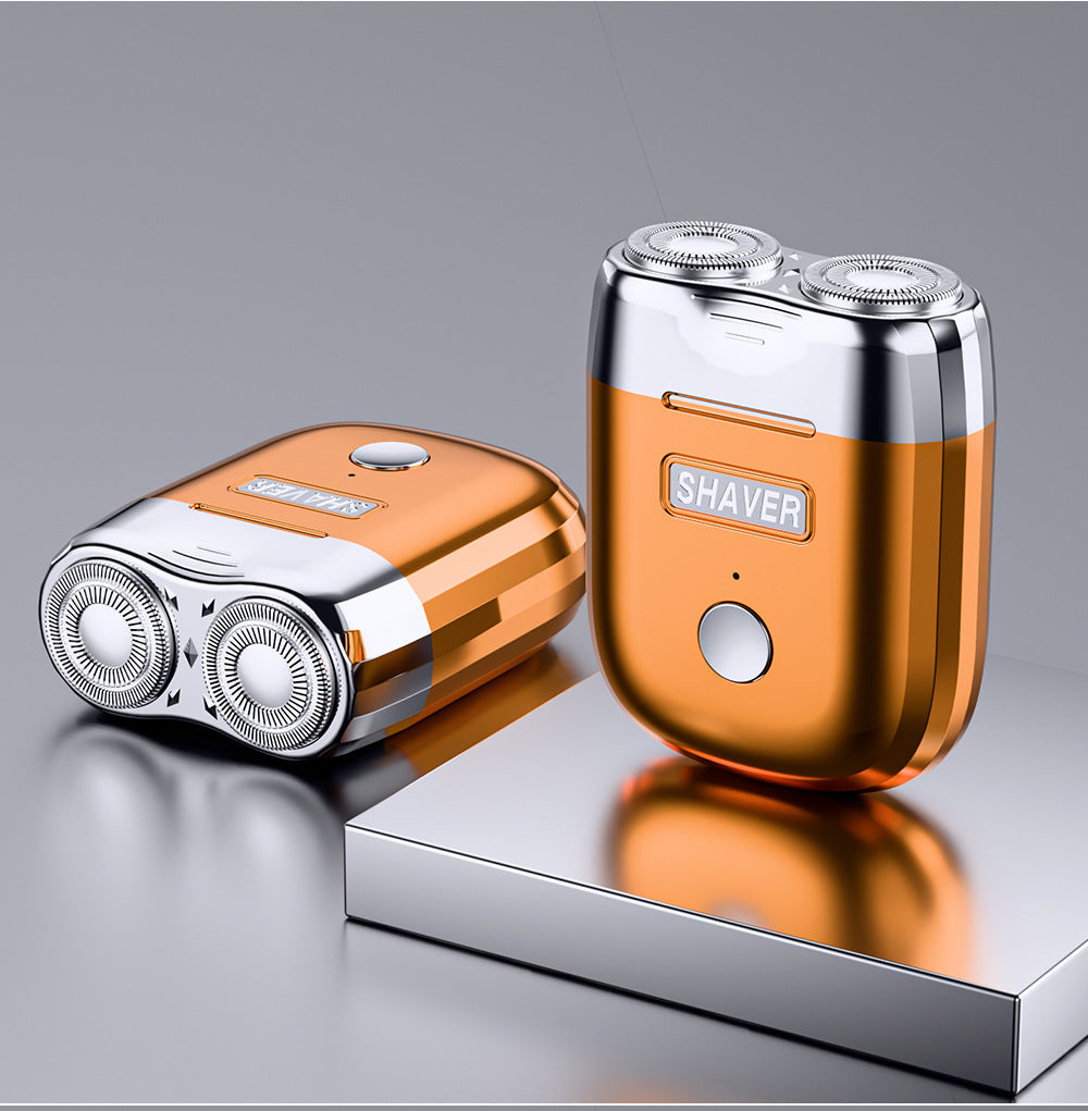 Electric Shaver MINI Magnetic Dual Head 2-Speed USB Rechargeable Portable Men's Electric Razor