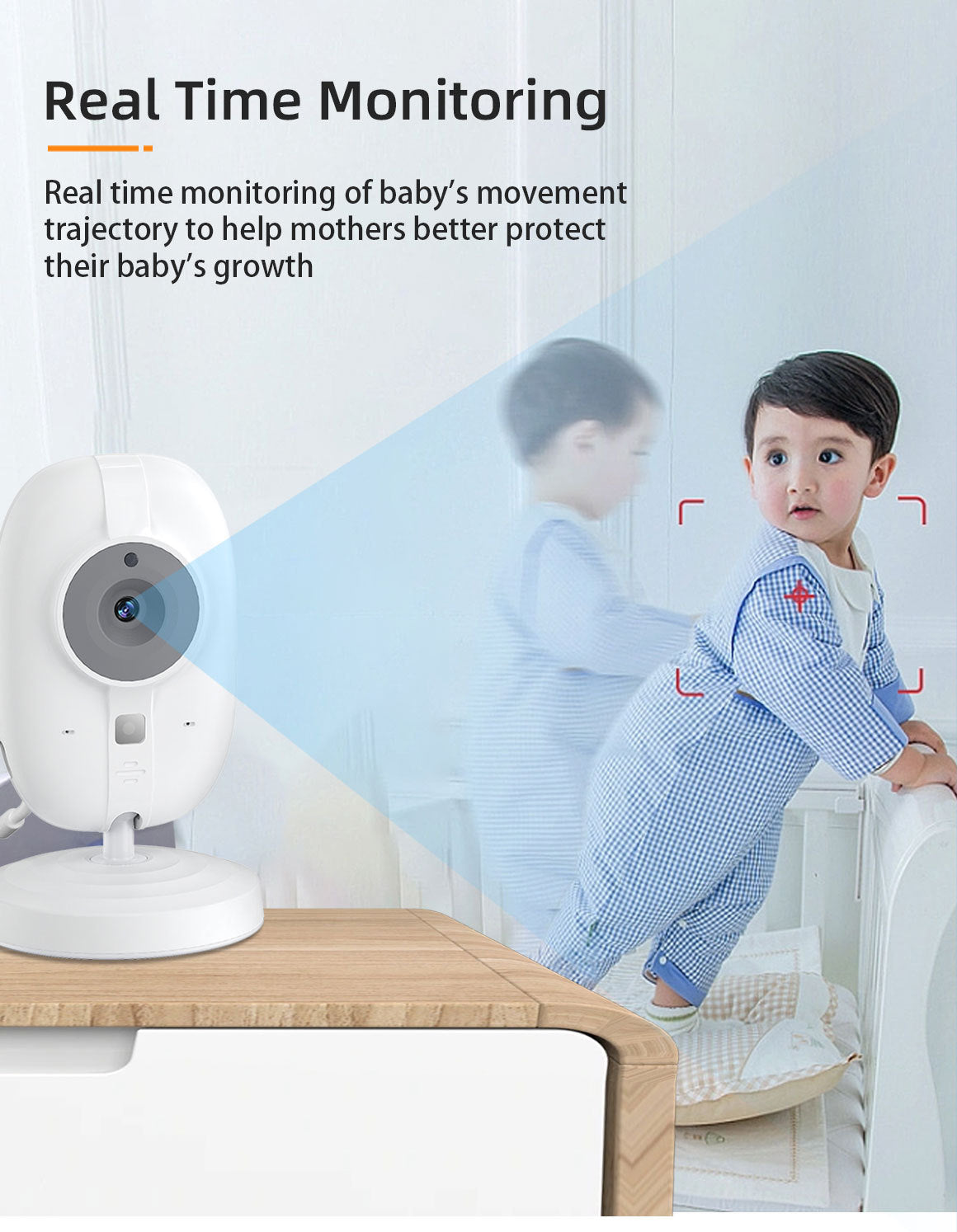3.5inch Baby Monitor Caregiver Baby Monitor 603 Upgraded Model with Camera