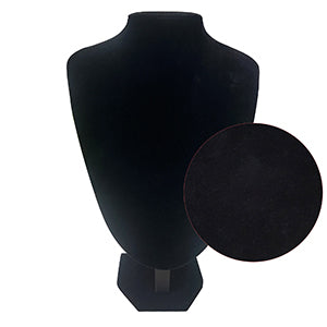 Cakulo Black Velvet Necklace Bust Display 3D Stand for Pendants 10.75in Height