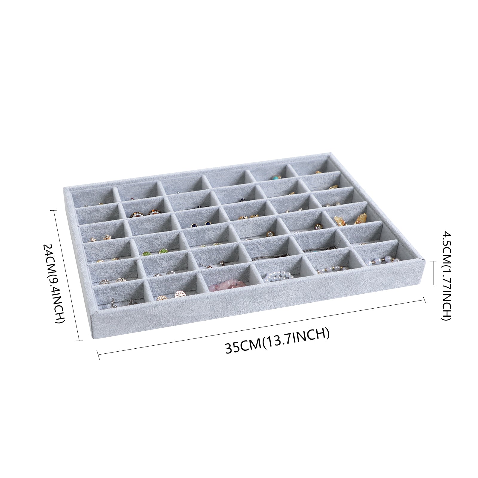 Cakulo Jewelry Display Drawer Insert Jewelry Storage Tray