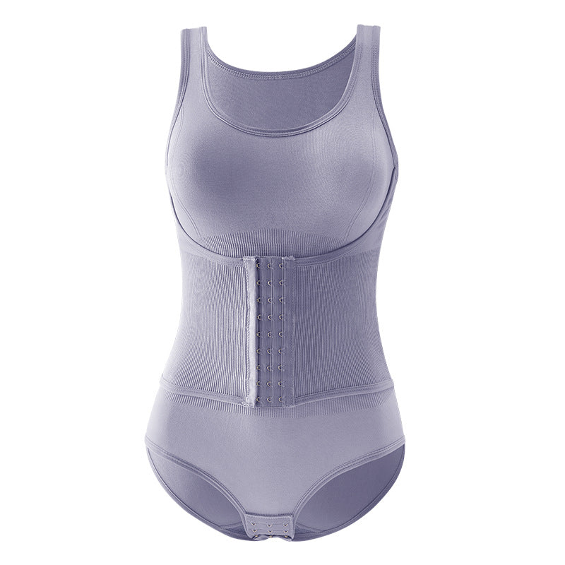 Cakulo Women's One-Piece Shapewear Double-Layer Abdomen Control
