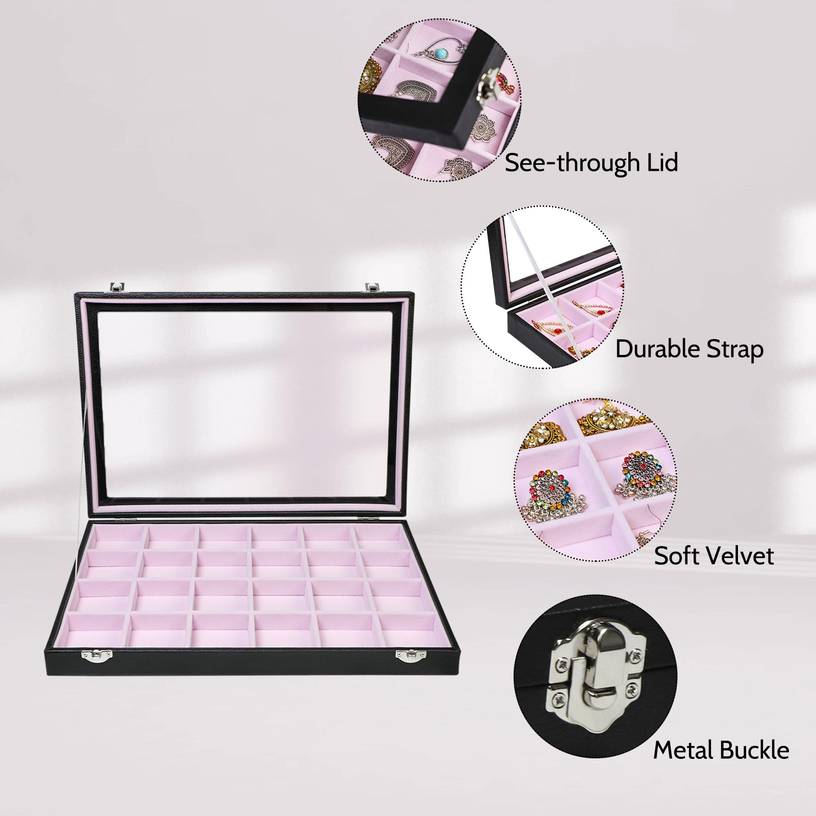 Cakulo Jewelry Organizer Earring Holder Organizer