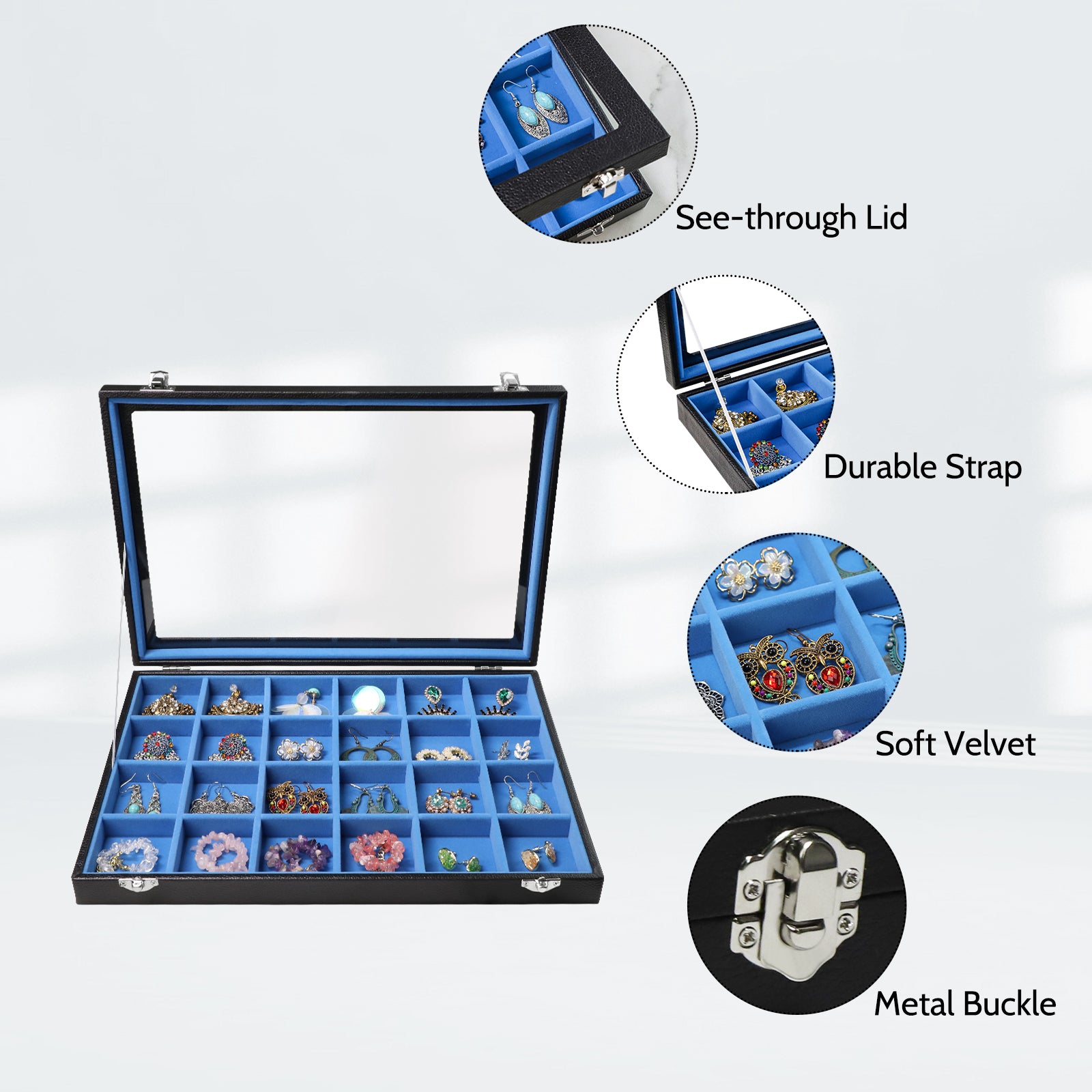 Cakulo Jewelry Organizer Earring Holder Organizer