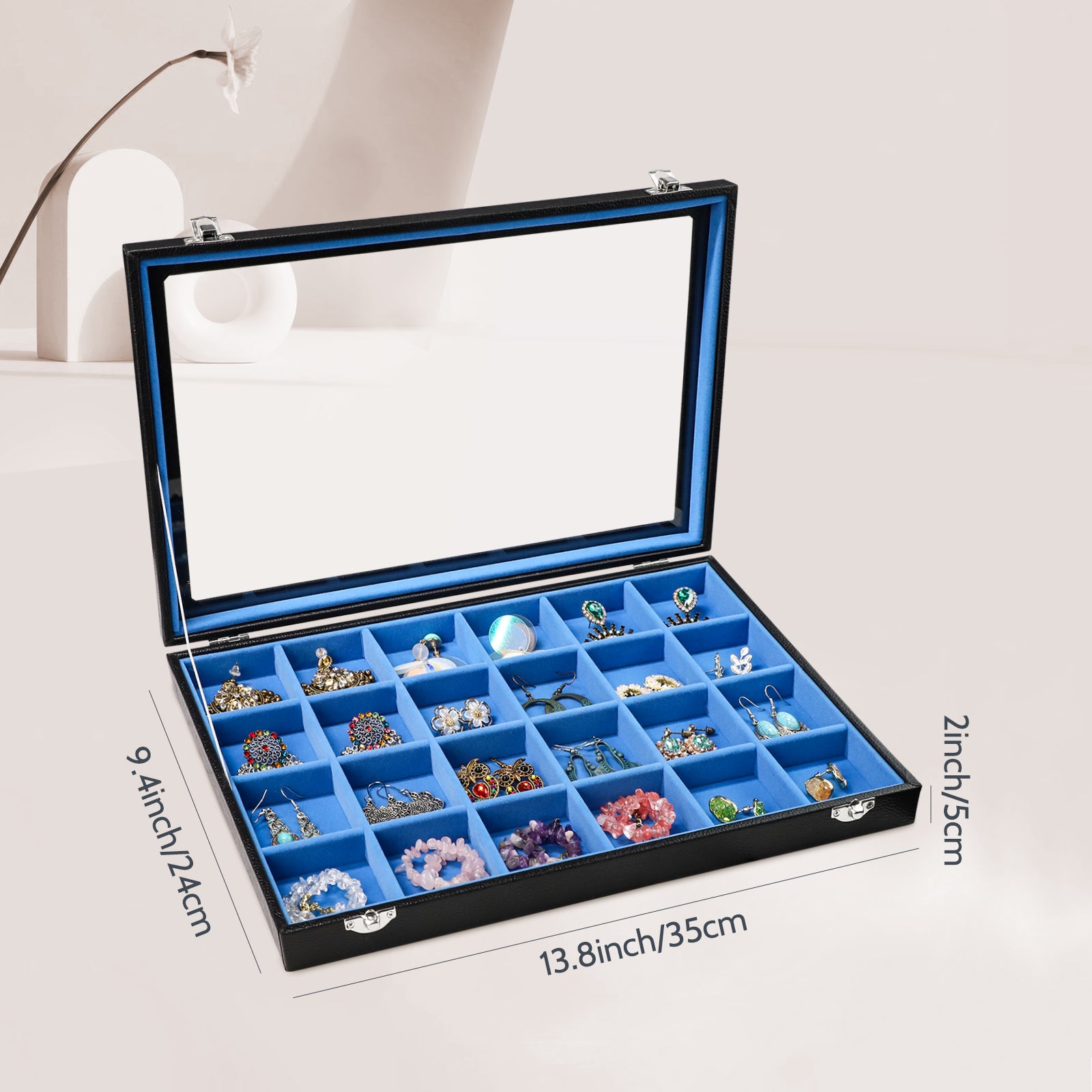 Cakulo Jewelry Organizer Earring Holder Organizer