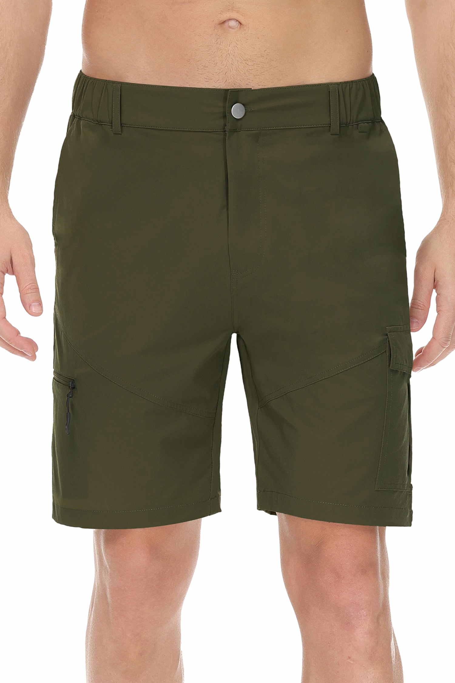 Cakulo Men's Water Resistant Hiking Cargo Casual Shorts